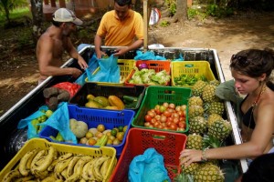 Vegetable truck in Costa Rica