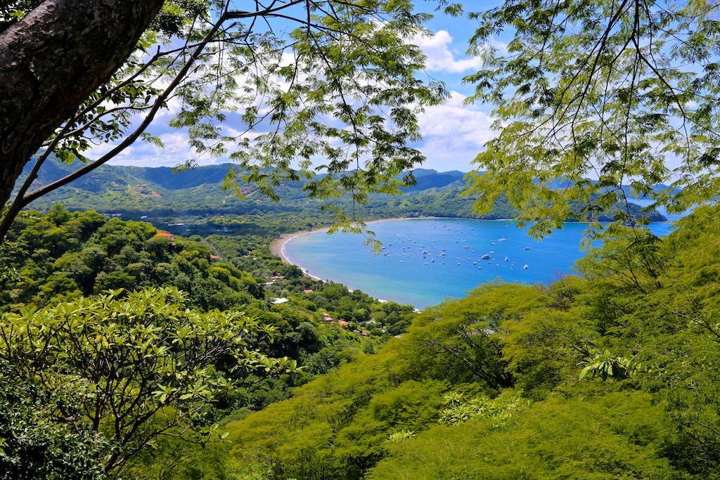 View of Playas del Coco from a luxury real estate home