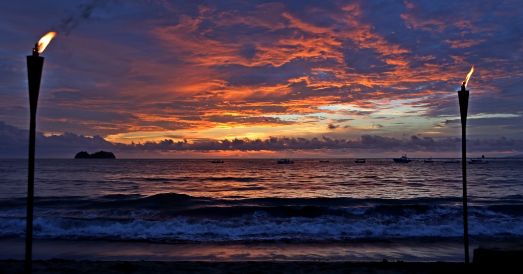 Sunset over Playa Hermosa Costa Rica